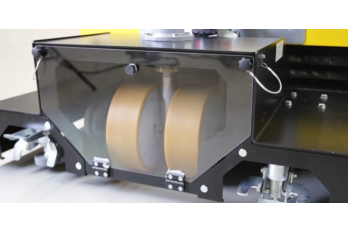 Plateforme industrielle lourdes charges équipée de deux roues ez-Wheel® Série 300I realisation serie 300i plateforme